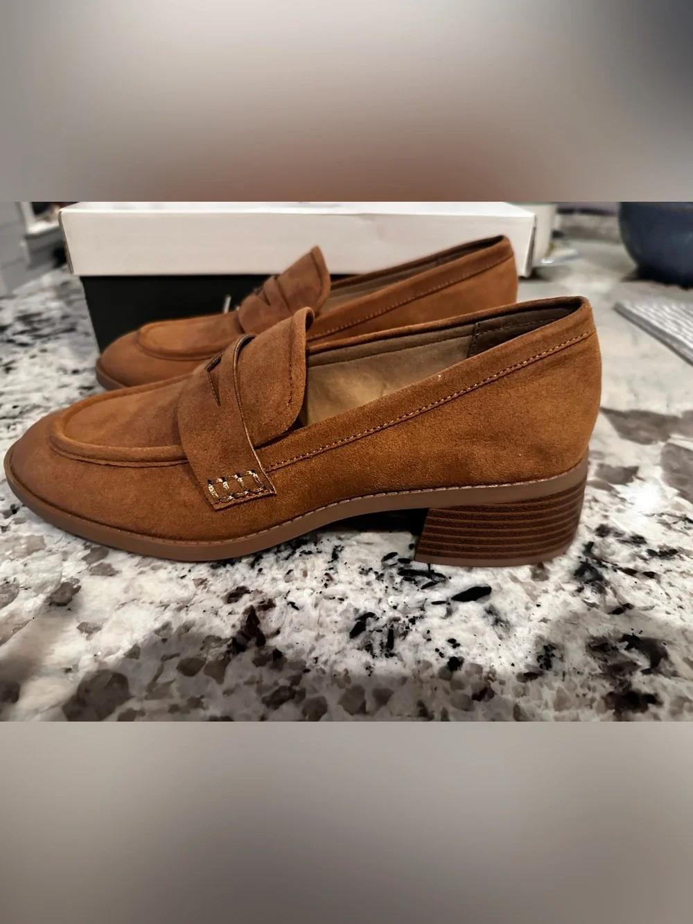 NWT Loafers faux suede by Wonderly